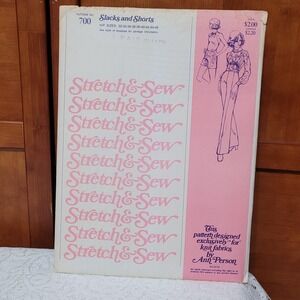 Vintage 1970s Stretch & Sew Pattern‎ #700 Slacks and Shorts Womans Multi Size